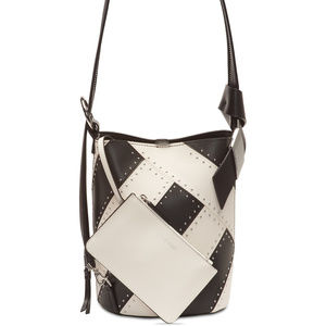 Calvin Klein Karsyn Leather Studded Convertible Ho